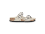 ELENA IACHI SUEDE LEATHER FLAT SANDALS