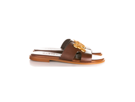 CARYATIS LEATHER SANDALS