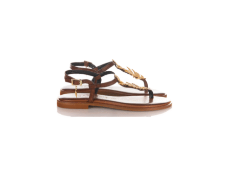 CARYATIS LEATHER SANDALS
