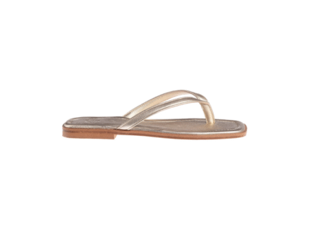 MARIETTA CHROUSALA MARIA LEATHER FLAT SANDALS
