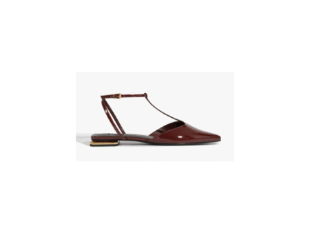 SCHUTZ PATENT LEATHER SLINGBACK FLATS