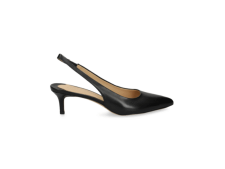 LAUREN RALPH LAUREN LOLAH II LEATHER SLINGBACK PUMPS