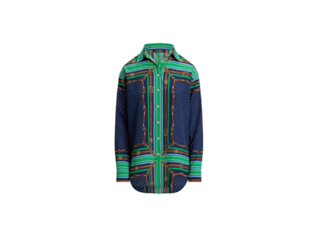 LAUREN LRL KOTTA-LONG SLEEVE-BUTTON FRONT SHIRT