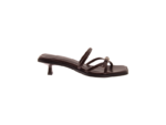 ALOHAS LIKO RIFT DARK BROWN LEATHER SANDALS