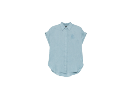 LAUREN LRL TISSUE LINEN-SS SHIRT